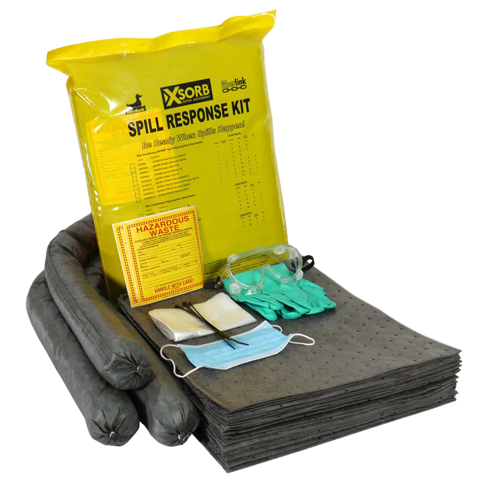 Spill Hero Universal Spill Kit - Compact for Vehicles, 2 Pcs, Absorbs 9.35 Gallons, Model# RPKBU20-2